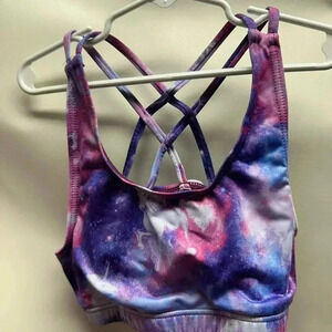 Galaxy colored sports bra by everlast
